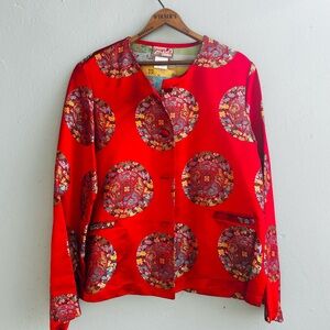 April Cornell Asian Inspired Jacket
Red 70%Silk